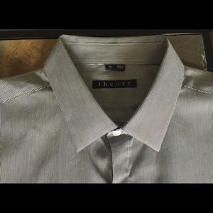Theory Luxury Shirt XL Unique Hand Stitched